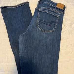 American Eagle skinny kick bootcut jeans- 8 x-long